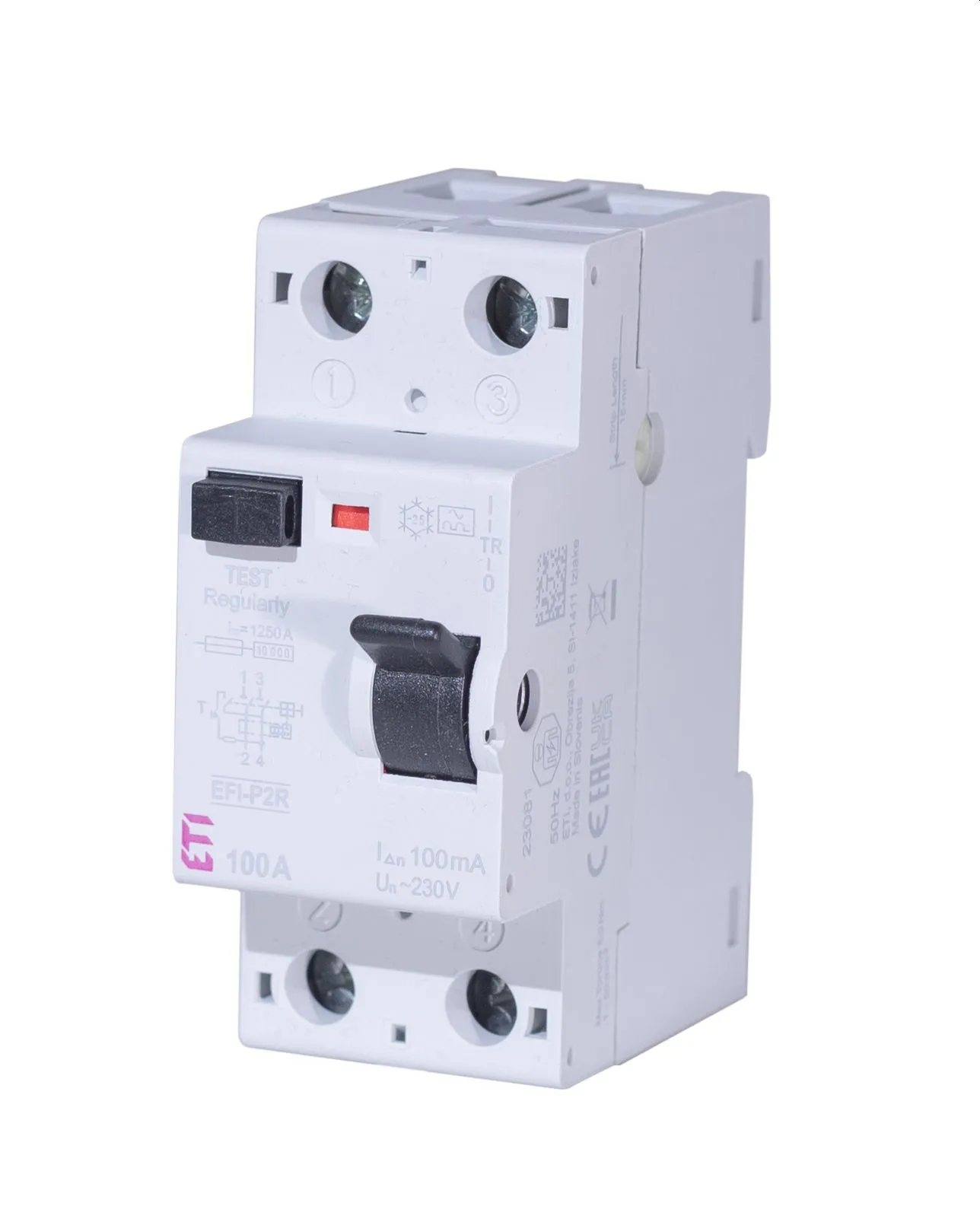 Zaštitna sklopka na diferencijalnu struju EFI-P2R A S 100/0.1 002061184