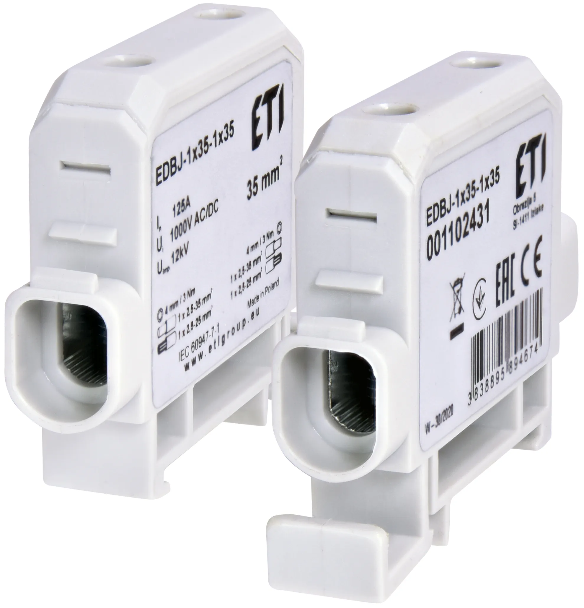 Stezaljke za povezivanje provodnika EDBJ-1x35-1x35 001102431