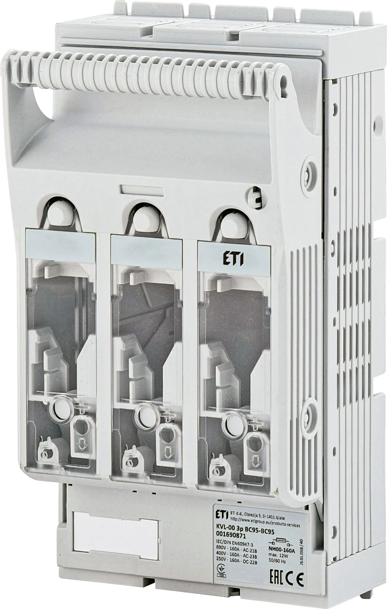 Rastavljač prekidača osigurača KVL-00 3p BC95-BC95 001690871