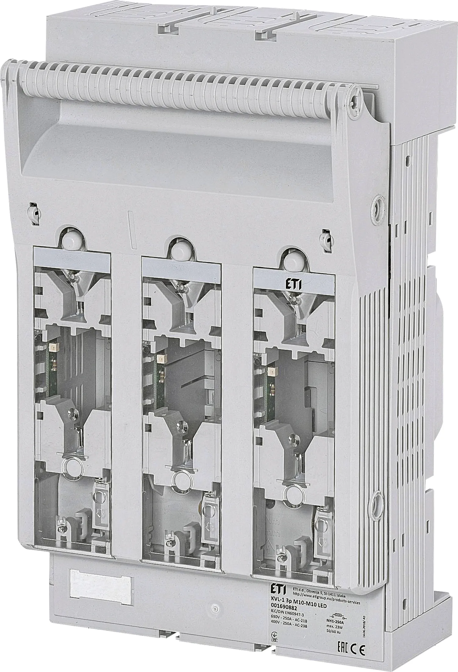 Rastavljač prekidača osigurača KVL-1 3p M10-M10 LED 001690882