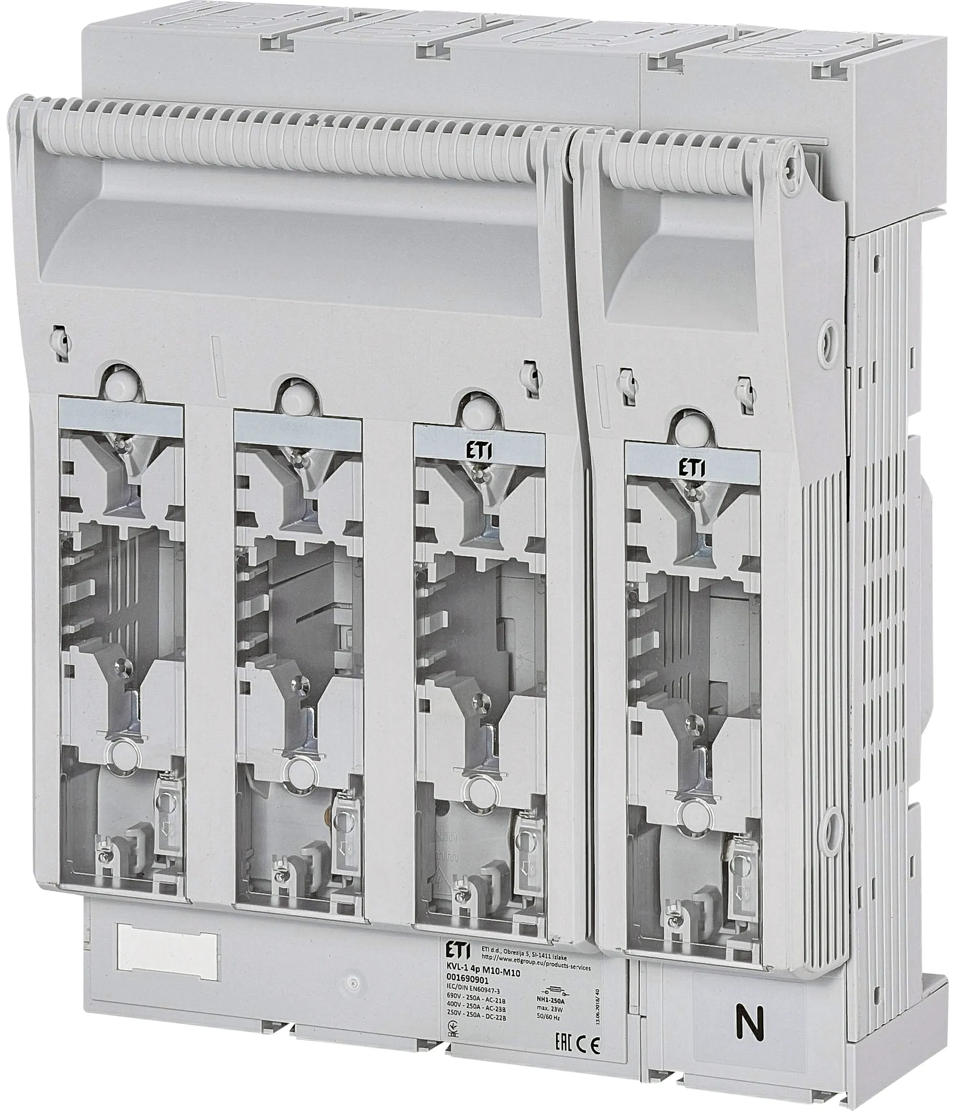 Rastavljač prekidača osigurača KVL-1 4p M10-M10 001690901