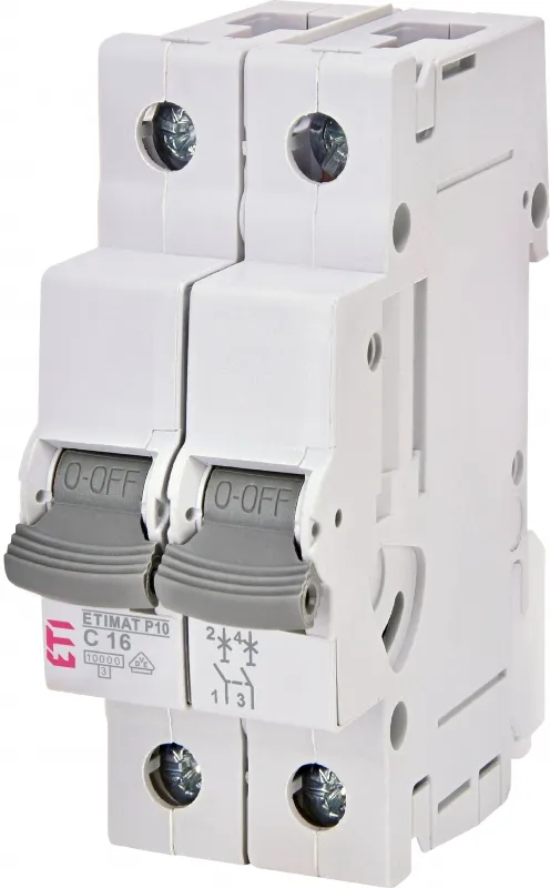Automatski prekidač ETIMAT P10 1p+N B16  15kA 001901610