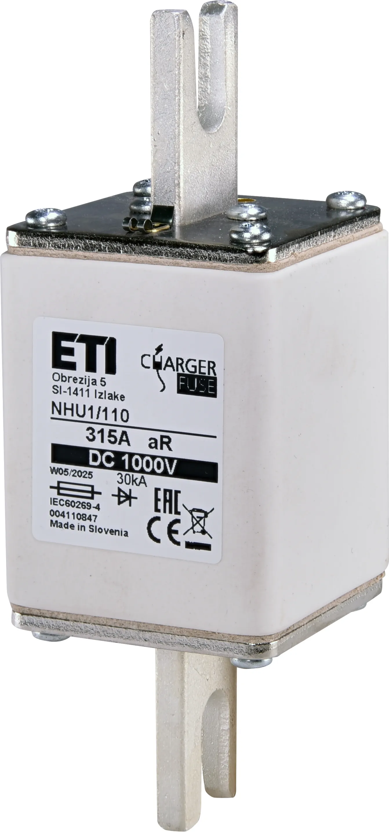 Topljivi osigurač NHU1/110 aR 315A/1000V DC 004110847