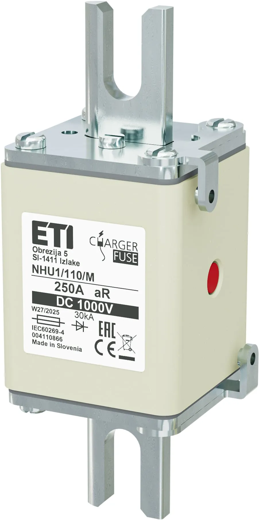 Topljivi osigurač NHU1/110/M aR 250A/1000V DC 004110866