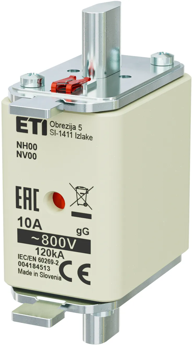 Topljivi osigurač NH00 gG 10A/800V 004184513