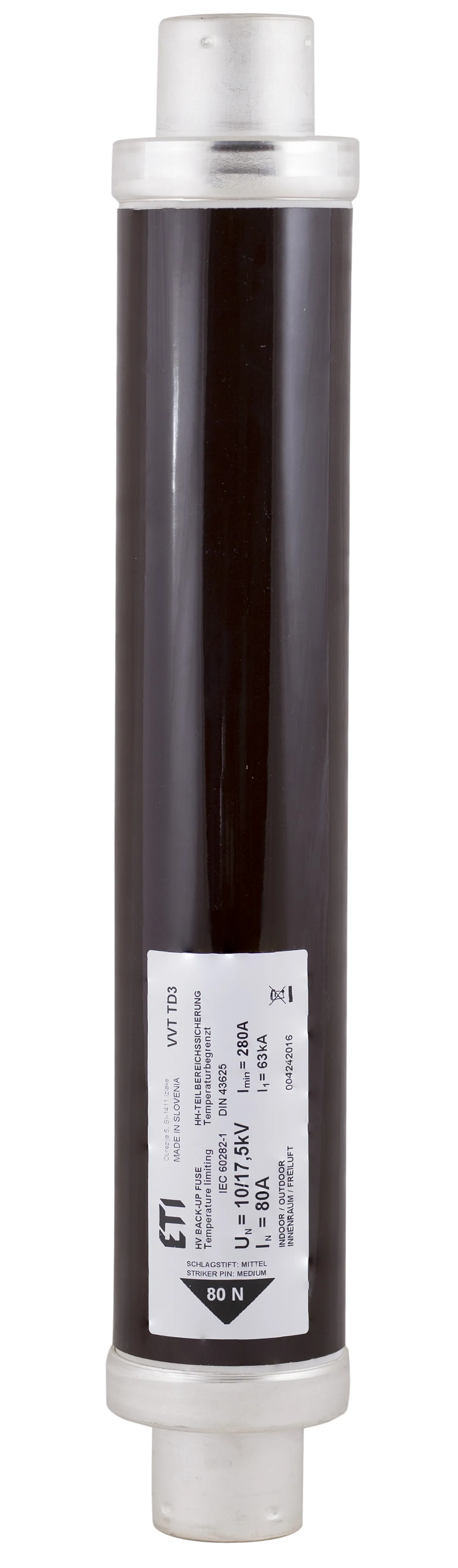 Topljivi osigurač VVC3 17,5kV/6A 004240005