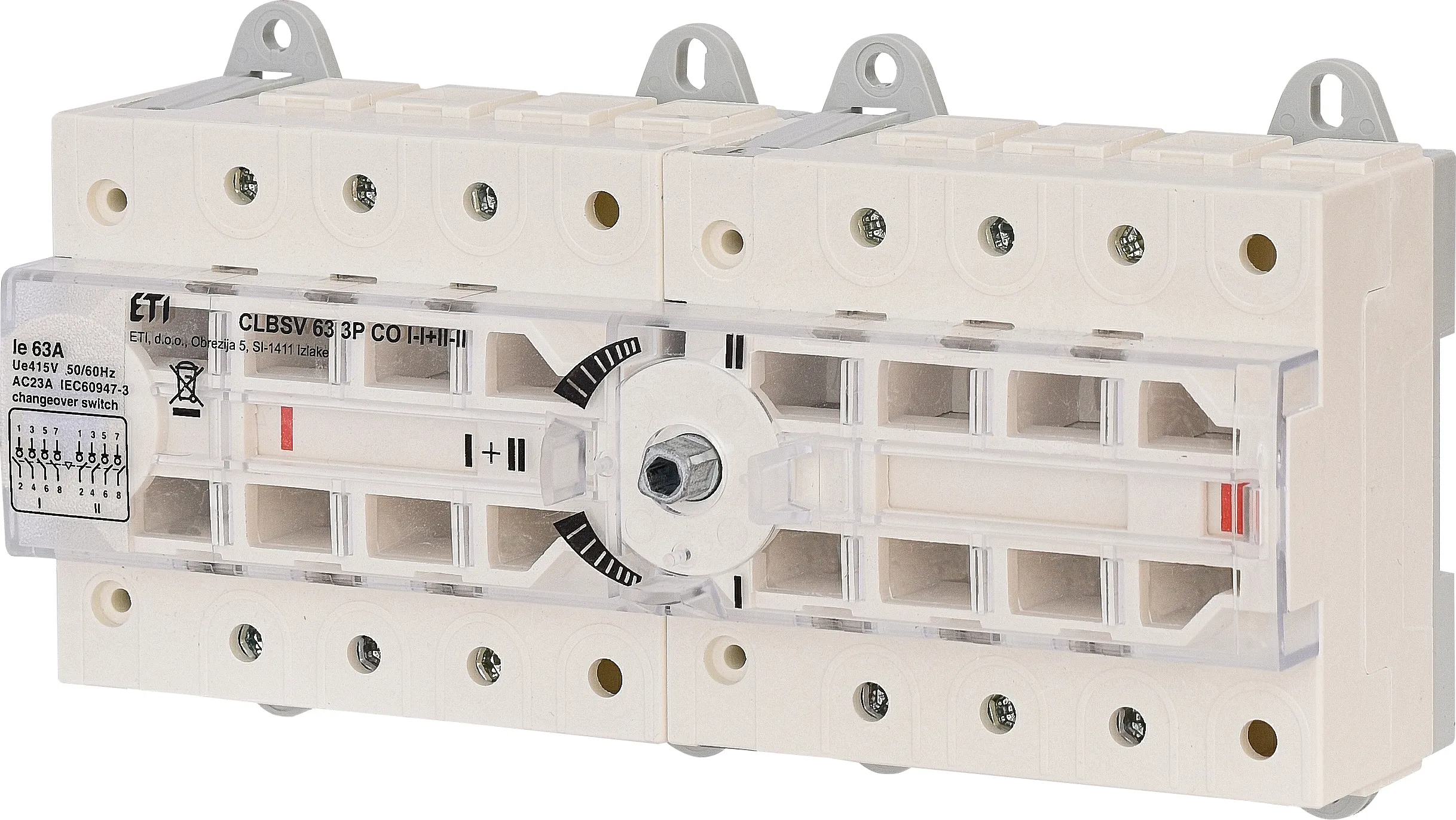 Prekidač CLBSV 63 3P CO I-I+II-II 004661893