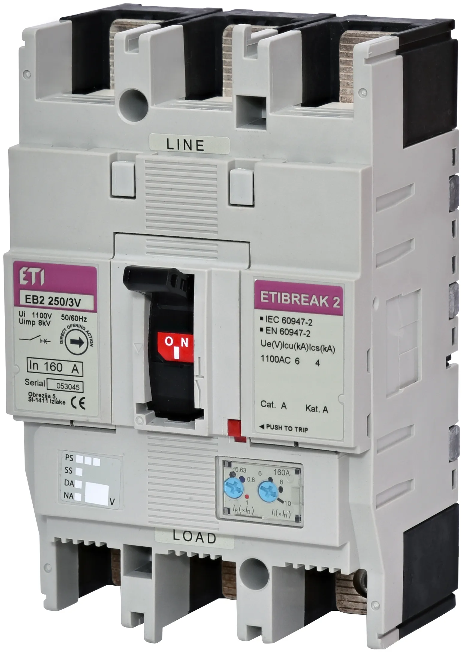 Kompaktni prekidač EB2 400/3VE 400A 3p 1100V 004671379