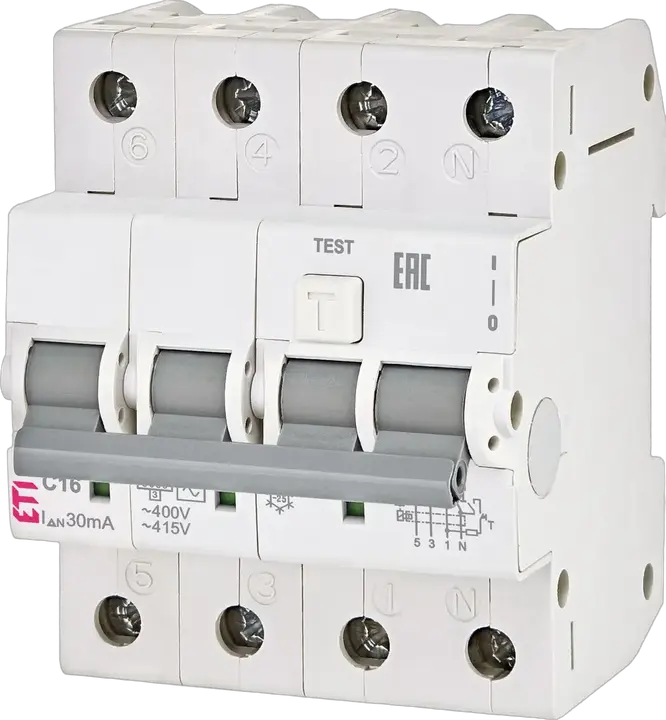 Slika KZS-4M 3p+N A B32/0.03 120V