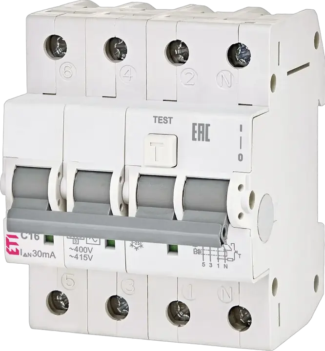 Slika KZS-4M 3p+N A C6/0.03 120V