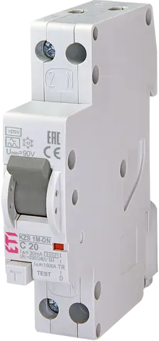*KZS-1M-DN 1p+N A C20/0.03 6kA
