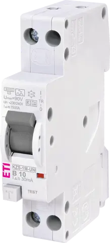 KZS-1M-UNI 1p+N A B10/0.03