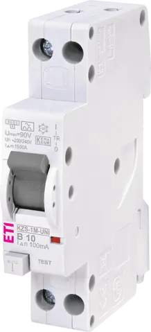KZS-1M-UNI 1p+N A B10/0.1