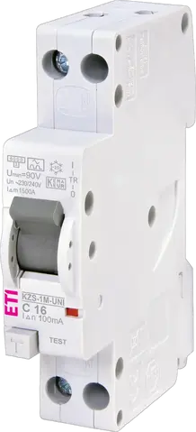 KZS-1M-UNI 1p+N A C16/0.1