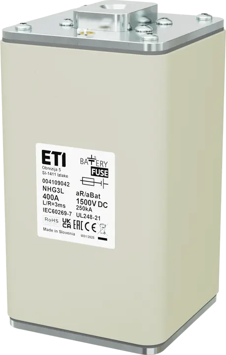 Slika NHG3L aR/aBat 400A/1500V DC AL