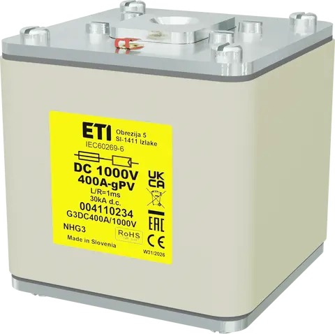 Slika NHG3 gPV 400A/1000V DC