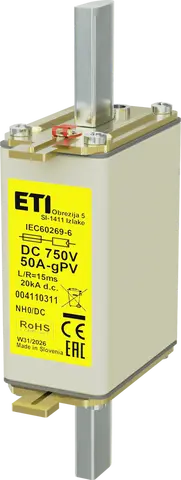 *NH0 gPV 50A/750V DC