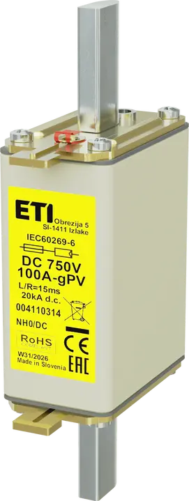 Slika *NH0 gPV 100A/750V DC