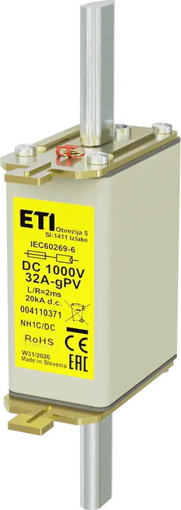 Slika NH1C gPV 32A/1000V DC