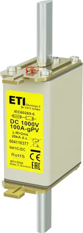 NH1C gPV 100A/1000V DC