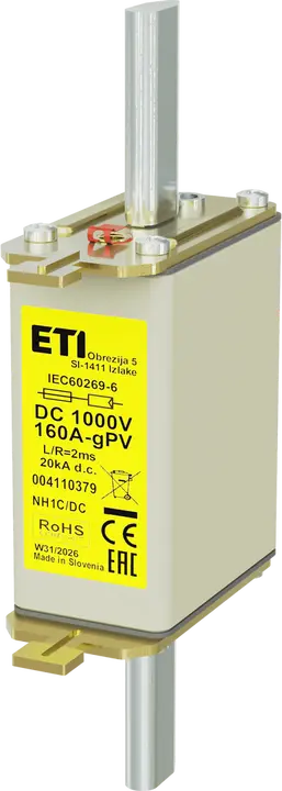 Slika NH1C gPV 160A/1000V DC