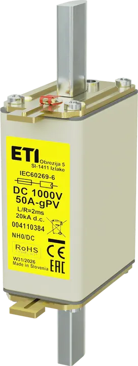 Slika NH0 gPV 50A/1000V DC