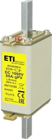 NH0 gPV 80A/1000V DC