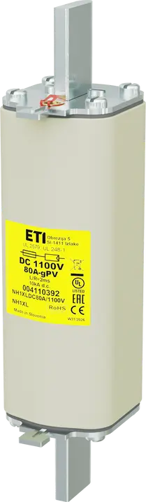 Slika NH1XL gPV 80A/1100V DC UL