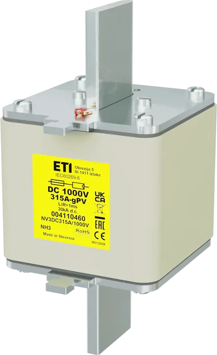 Slika NH3 gPV 160A/1000V DC