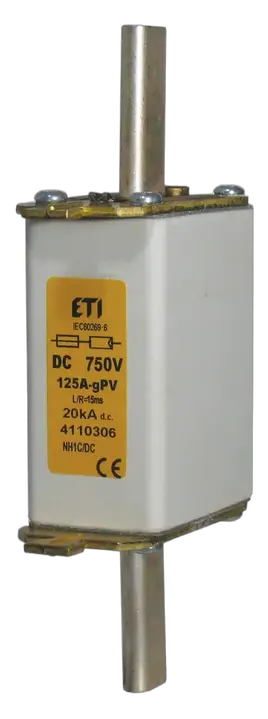Slika NH0 gR 63A/750V DC