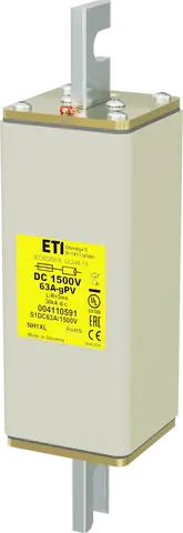 NHS1XL gPV 63A/1500V DC UL