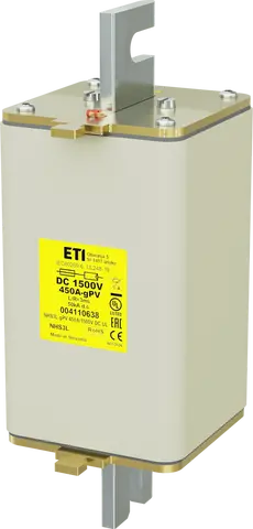 NHS3L gPV 450A/1500V DC UL