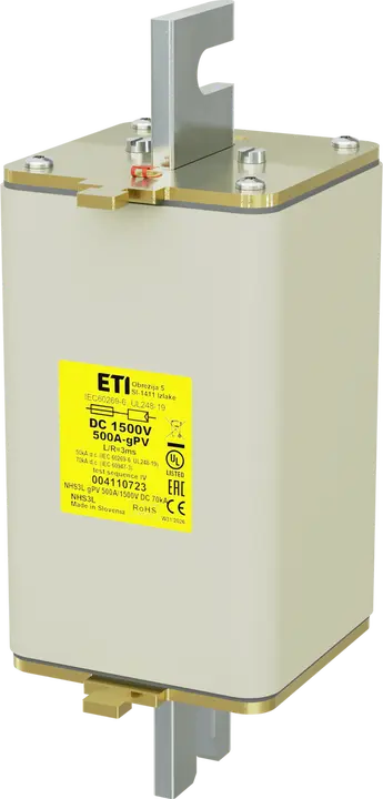 Slika NHS3L gPV 500A/1500V DC 70kA