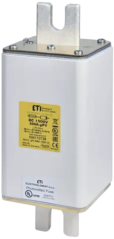 NHU3L gPV 400A/1500V DC 70kA