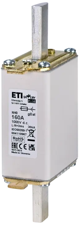 Slika NH0 gBat 160A/1000V DC