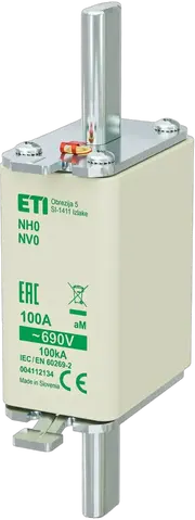 Slika NH0 aM 100A/690V