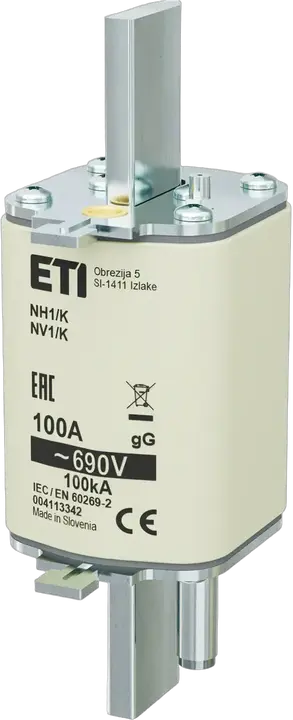 Slika NH1/K gG 100A/690V
