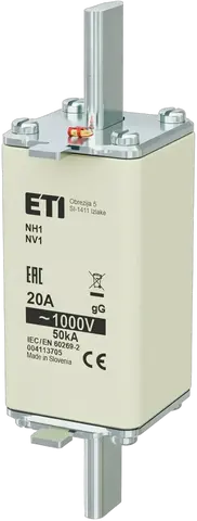 Slika NH1/85 gG 20A/1000V