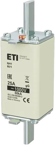 Slika NH1/85 gG 25A/1000V