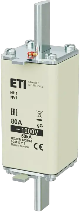 Slika NH1/85 gG 80A/1000V