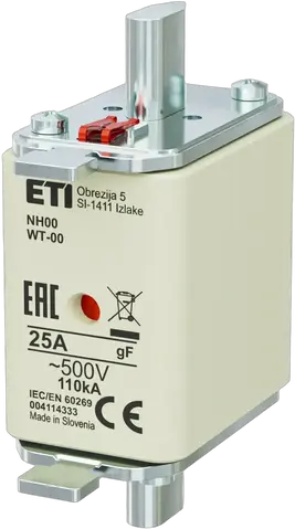 Slika NH00 gF 25A/500V