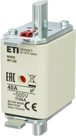 Slika NH00 gF 40A/500V