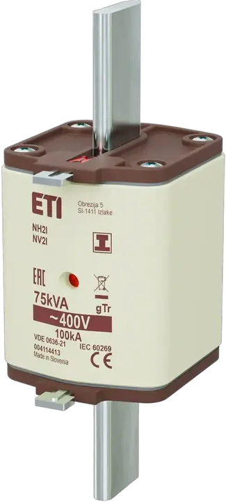 Slika NH2/I gTr 108A/400V/75kVA
