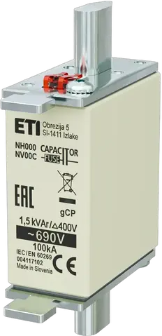 Slika NH000 gCP 1,5kVAr/690V