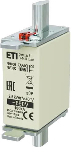 Slika NH000 gCP 2,5kVAr/690V