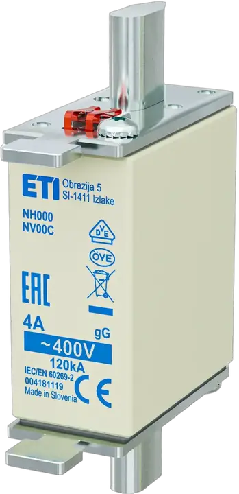 Slika NH000 gG 4A/400V korr.