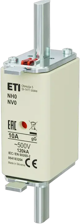 Slika NH0 gG 10A/500V