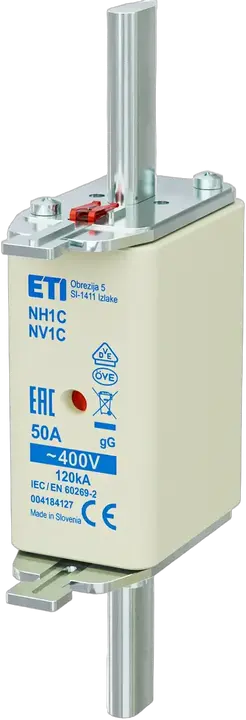 Slika NH1C gG 50A/400V korr.