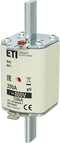 Slika NH1 gG 200A/800V