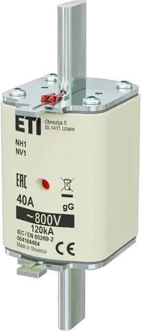 Slika NH1 gG 40A/800V